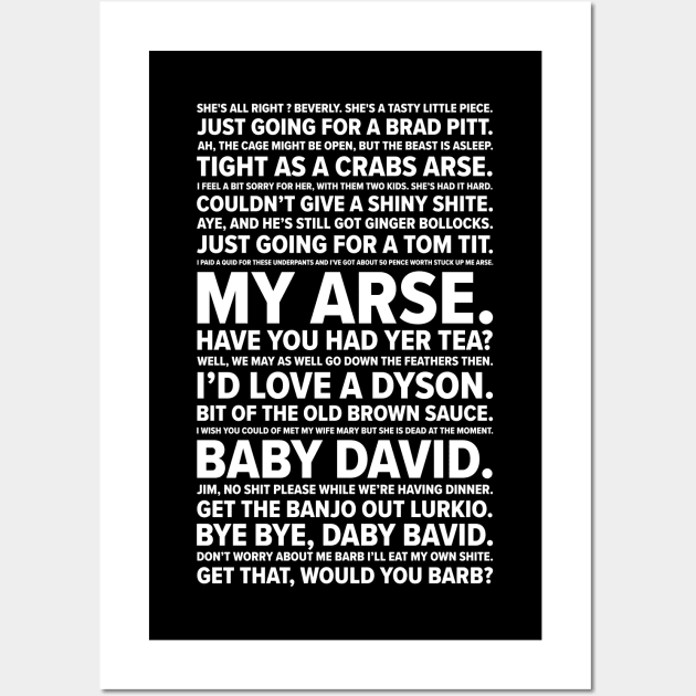 Royle Family Quotes Wall Art by barberdesigniow